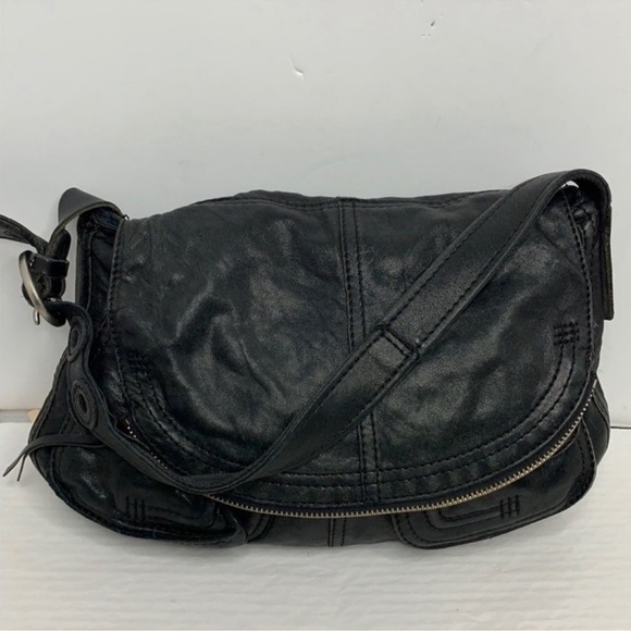 Lucky Brand Modesto Stash Flap Brandy Bag in black - Picture 3 of 12